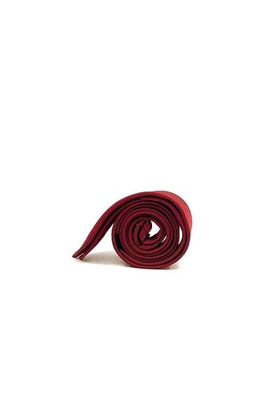 Morven Men's Red Jacquard Patterned Tie