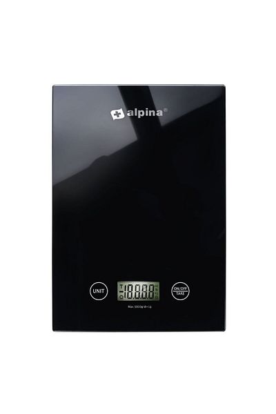 Alpina Cantar digital de bucatarie 5 kg negru