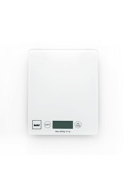 KELA Keck Lang Cantar digital de bucatarie 5 kg PINTA alb