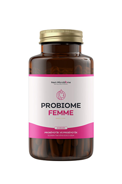 Next Microbiome Probiome-Femme Probiyotik ve Prebiyotik İçeren Takviye Edici Gıda 60 Kapsül
