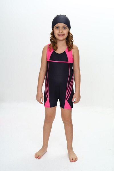 Lizsa 5-16 Years Old Girls' Swimsuit with Swimming Shorts - Girls' Bonnet Swimsuit