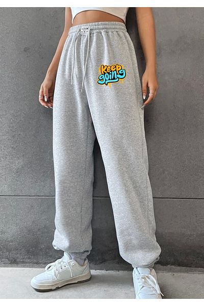 RPT MODA ΦΟΡΜΑ Άνετη ΕΛΑΣΤΙΚΗ ΤΣΕΠΗ ΜΕ ΣΤΑΜΑΤΗΜΕΝΟ ΤΥΠΩΜΕΝΟ JOGGER ΦΟΡΜΑ ΠΑΤΩΜΑΤΟΣ