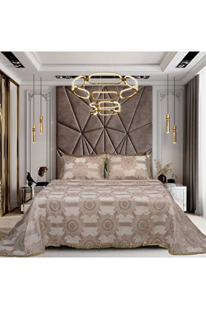 Lidoma Home ADELLA SONIL CIFT KISILIK țesătură pichet SET CREMĂ