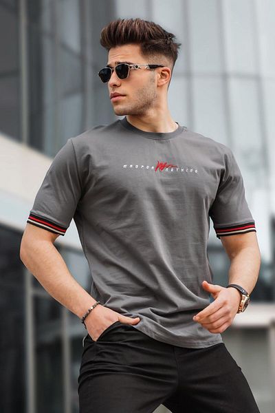 Madmext Tricou Smoked Basic pentru bărbați