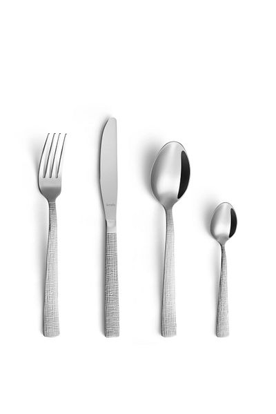 Amefa 24-Piece Linen Elegant and Durable Cutlery Set