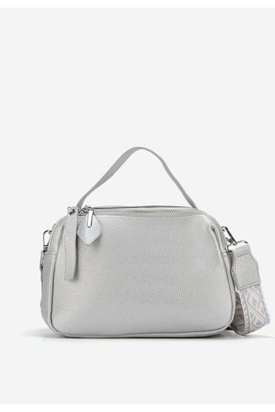 B T Shoes Geanta Crossbody Ryanna argintie