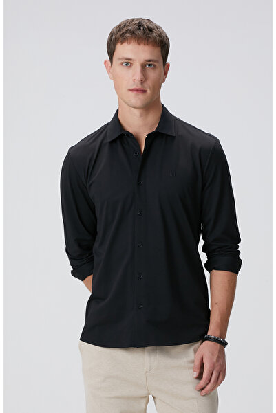 Network Siyah Örme Gömlek