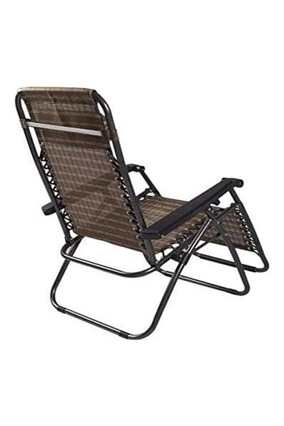 Cady One Folding Lounger Chair With Removable Headrest,rolled Fabric Folding For Indoor And Outdoor Use