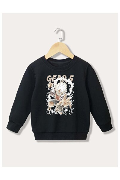 Massgai Unisex dečja majica Monkey D. Luffy anime Štampano Pamuk okrugla kragna
