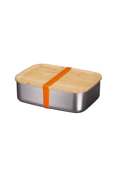 Berlinger Haus Snack box with bamboo lid, stainless steel