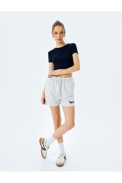 Koton Gray Women's Shorts 5Sal40036Ik