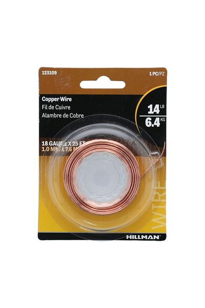 HILLMAN 18-Gauge General Purpose Flexible Insulated Wire 25ft