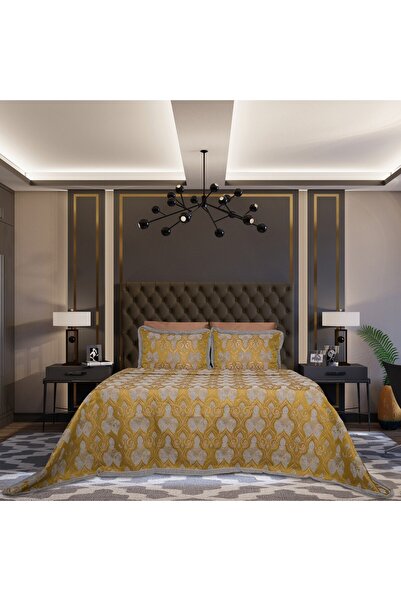 Lidoma Home طقم بيكيه مزدوج من إيفا جاكار أصفر