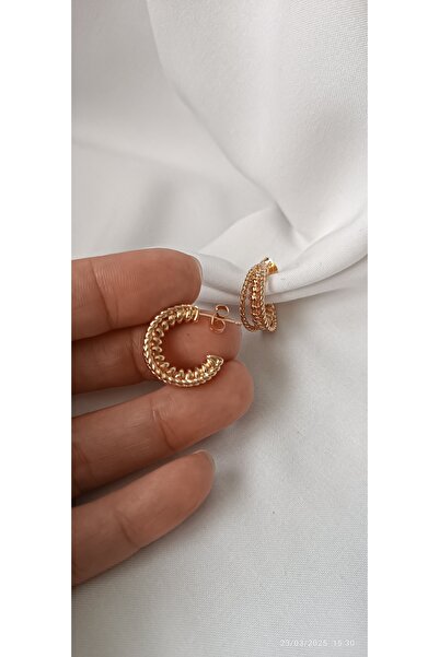 ARİ TAKI حلق من الفولاذ الدائري الملتوي ROSE