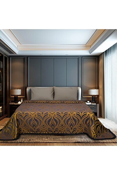 Lidoma Home ALYONA CIFT KISILIK țesătură pichet SET / GALBEN FĂRĂ PERNE