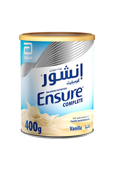Abbott مسحوق التغذية المتوازنة الكاملة بنكهة الفانيليا من إنشور، 400 جم
