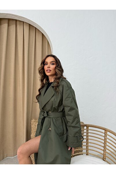 RESSHO Ensa Haki Kadın Trençkot