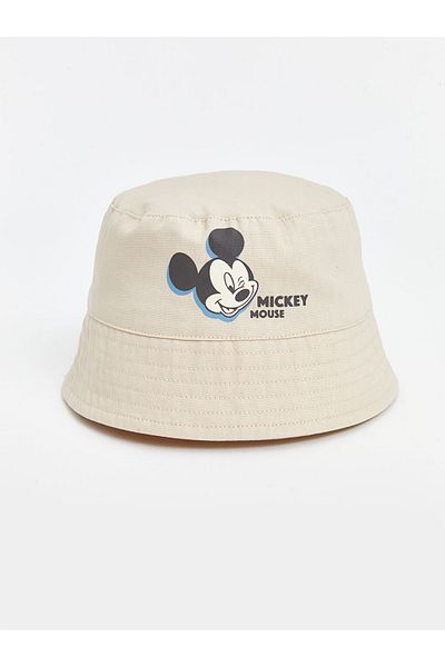 LC Waikiki Beige Minnie Mouse Printed Baby Boy/Child Bucket Hat
