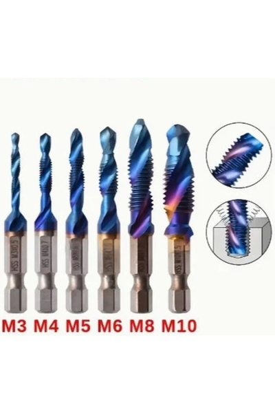 ardini KILAVUZ 6'LI SET HSS TİTANYUM KAPLAMA