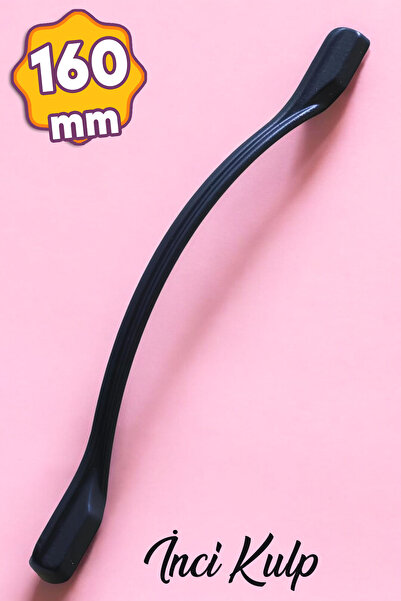 Badem10 Перлина (160 мм - 16 см) Чорний метал Меблі Кухонні шафи Ручки для ша...