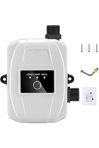 COOYA Water Pressure Booster Pump, 150W Shower Booster Pump with Automatic Flow Switch, for Tap (White)
