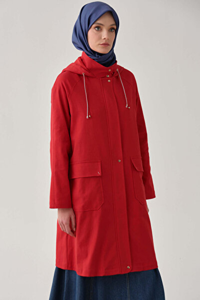 Tuğba Reglan Kollu Yağmurluk - Mercan