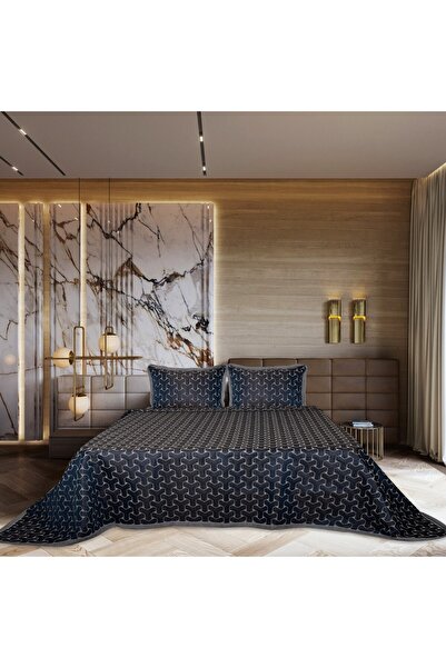 Lidoma Home FIONA JACQUARD, set dublu, țesătură pichet piese, bleumarin