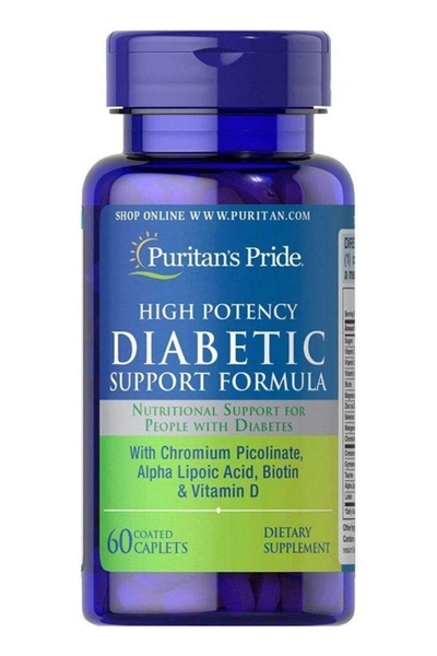 Puritan's Pride High Potency Diabetic Support Formula 60 Caplets