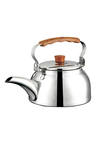 Bister غلاية شاي متينة من الفولاذ المقاوم للصدأ عالي الجودة مع غطاء آمن سعة 1...