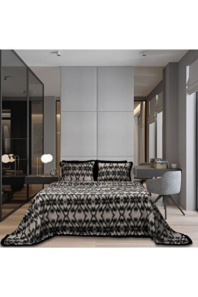 Lidoma Home طقم هاريسون سونيل ثنائي اللون بيكيه باللون الأبيض