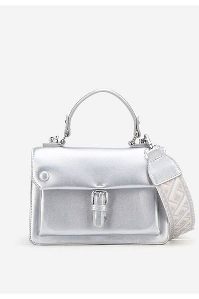 B T Shoes Geanta de mana Misena argintie