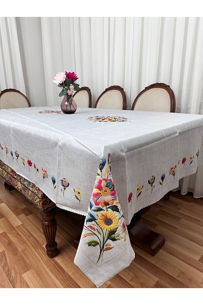 Madame Clean Home Τραπεζομάντηλο Luxury Stain Resistant 160x220 Asmin Grey