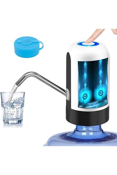 COOYA Water Bottle Pump, USB Charging Portable Electric Water Bottle Switch for Universal 5 Gallon Bottle