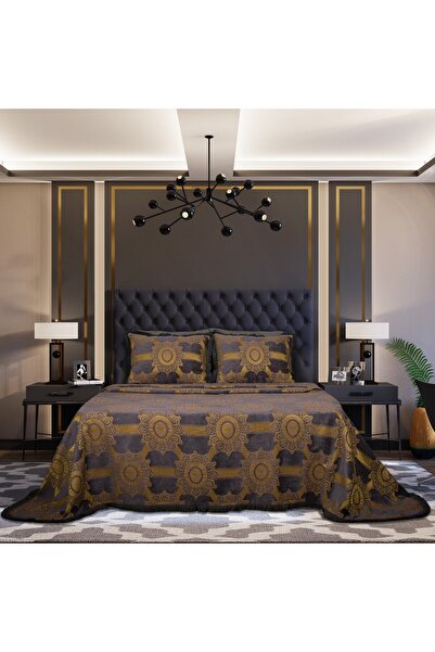 Lidoma Home ADELLA SONIL CIFT KISILIK țesătură pichet SET GALBEN