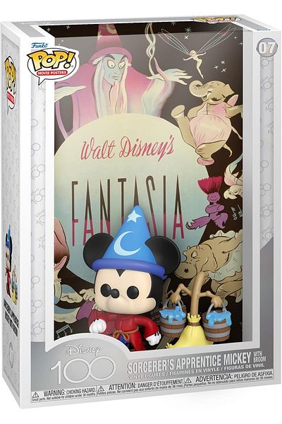 Funko Pop Movie Poster Disney Sorcerer's Apprentice Mickey with Broom
