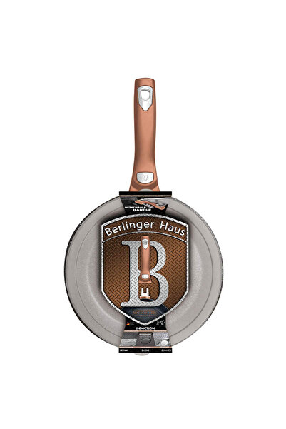 Berlinger Haus Frying pan with removable handle + lid 28 cm Rosegold Metallic Line