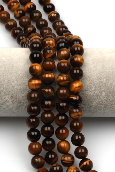 Alibaba Doğaltaş Kaplan Gözü Doğal Taş Dizi 10 mm Küre Kesim