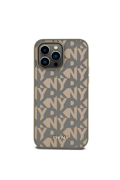 Dkny iPhone 14 Pro Max Kılıf DKNY Lisanslı Magsafe Şarj Özellikli 3D Yazılı G...