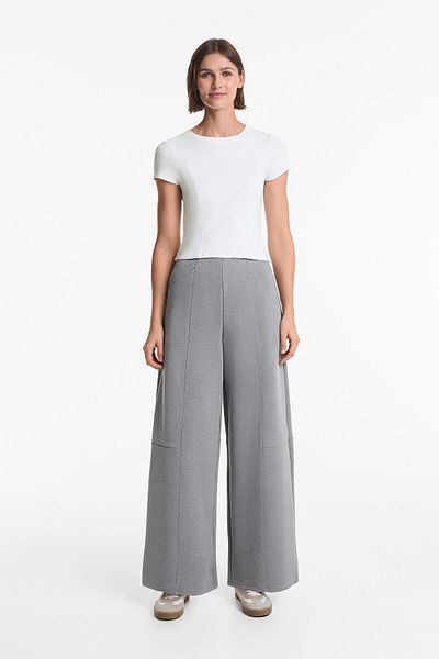 Oysho Neopren görünümlü bol pantolon
