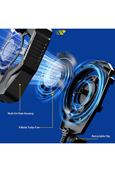 EXENAR Gaming Mobile Phone Air Cooling Fan 5500 Rpm Radiator Cooler Ios Android Pubg Cooler Compatible