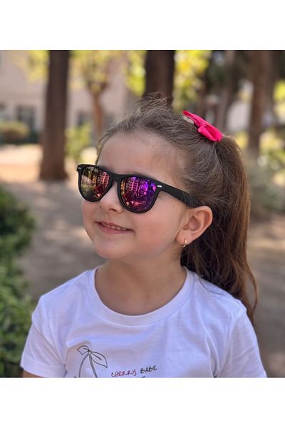 Polo Exchange WAYFARER BLACK/PURPLE MIRROR Polo Exchange Children's Glasses