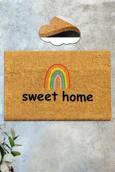 Chilai Home Coco Weho Mat Natural Koko Mat, 40X60 cm Bristle Door Front Mat