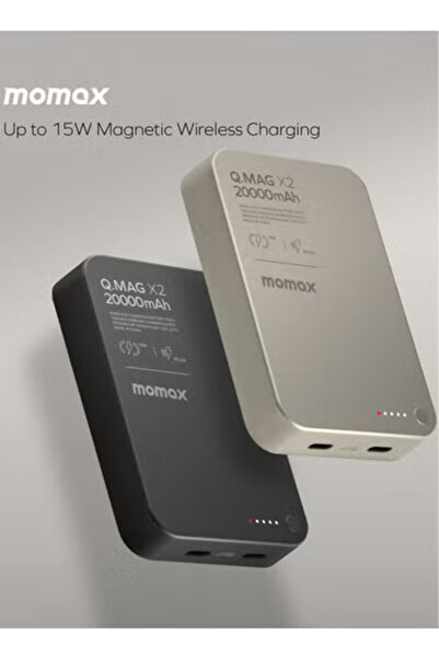 Momax Q.Mag X2 [20,0000mAh] Magnetic Wireless Battery Pack [2nd Generation] - Black
