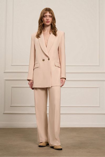 FTZ WOMEN Women's Blazer Suit Beige 31065