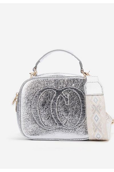B T Shoes Geanta Crossbody Julisa argintie