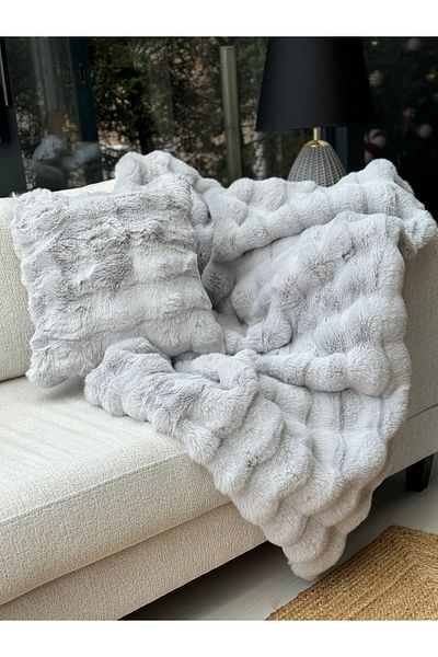 sevaradekor Pernă de pluș Lime Pernă cu o singură față 40x40泡泡