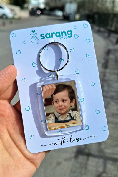 SARANG سلسلة مفاتيح بإطار شفاف - مزاج عثمان البكاء