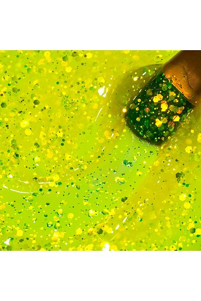Cupio Glitter Neon Builder Gel - Sweet Lime 15ml