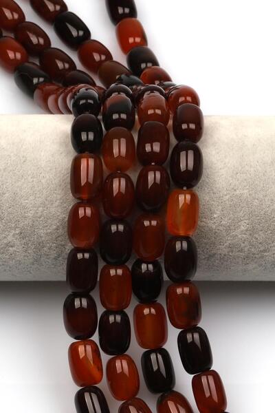 Alibaba Doğaltaş Akik Doğaltaş Dizi 10 x 14 mm Boru Kesim