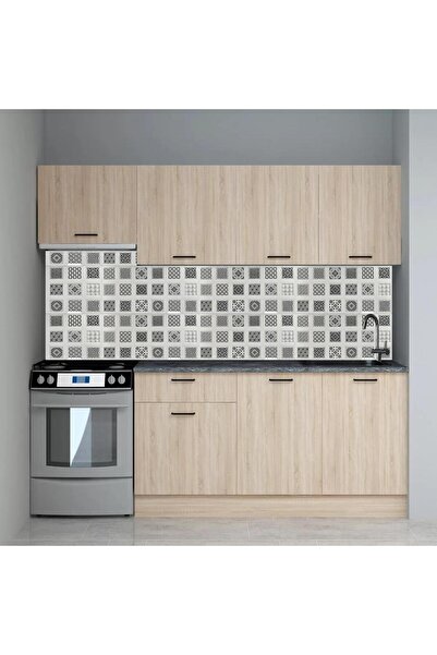 evdeniste Mutfak Tezgah Arası Seramik Dekor Nergis